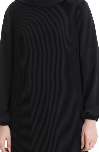 Schwarz Hijab Kleider 0171-01