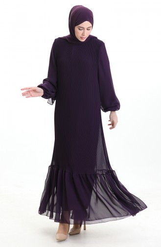 Lila Hijab Kleider 0171-03