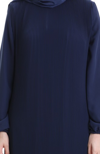 Dunkelblau Hijab Kleider 0171-04