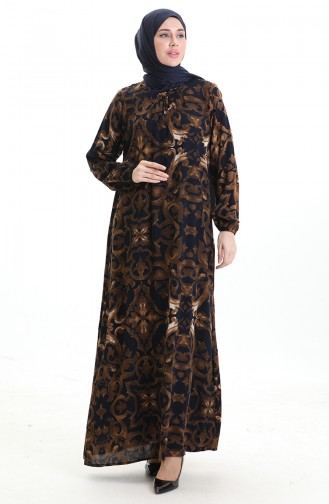 فستان أزرق كحلي 994585J-02