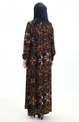 فستان أزرق كحلي 994585J-02