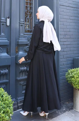 Ensemble Deux Pièces Chemise Et Jupe 11310-01 Noir 11310-01