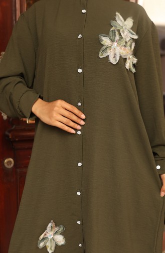 Aerobin Kumaş Tunik Pantolon İkili Takım 2102-06 Haki