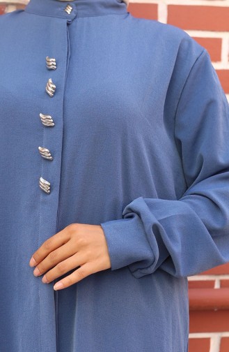 Aerobin Kumaş Tunik Pantolon İkili Takım 2103-01 İndigo