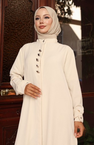 Aerobin Kumaş Tunik Pantolon İkili Takım 2103-02 Bej
