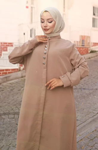 Ensemble Deux Pièces Tunique Et Pantalon En Tissu Aerobin 2103-03 Vison 2103-03