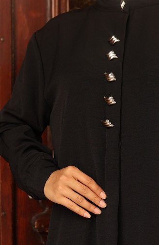 Aerobin Kumaş Tunik Pantolon İkili Takım 2103-05 Siyah
