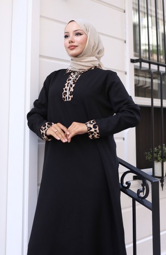 Black Hijab Dress 0119-01