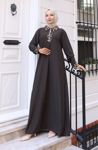 Anthracite Hijab Dress 0119-02
