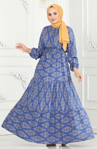 فستان أزرق 7109-01