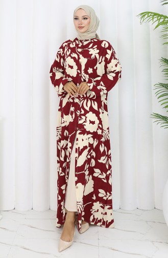 Robe Hijab Bordeaux 0121-01
