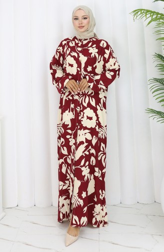 Robe Hijab Bordeaux 0121-01