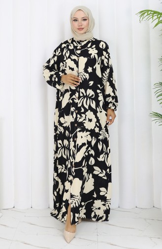 Black Hijab Dress 0121-02