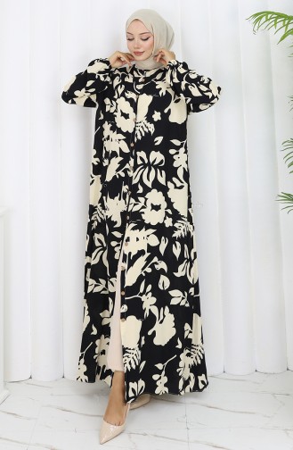 Black Hijab Dress 0121-02