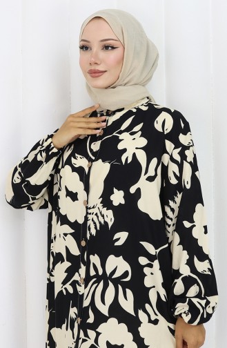 Black Hijab Dress 0121-02