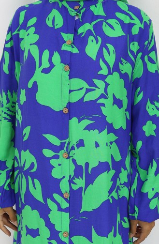 Emerald Green Hijab Dress 0121-04