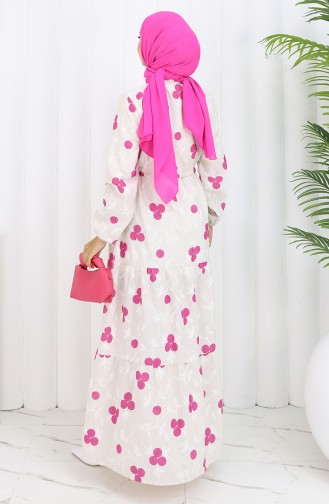 Beige Hijab Kleider 2099-04
