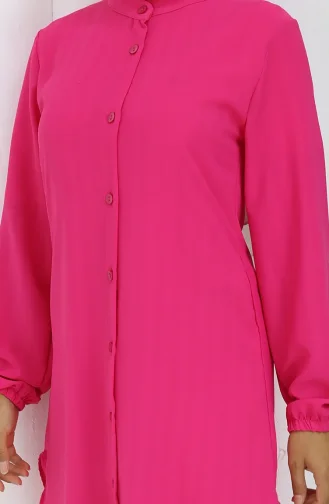 Tunique Boutonnée 3118-03 Fuchsia 3118-03