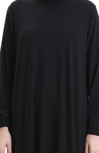 Black Hijab Dress 86020A-01