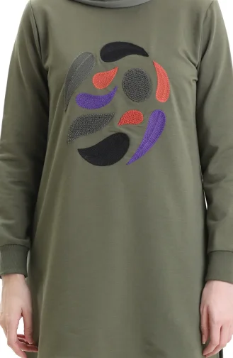 Tunique Arabboy Côtelée Fendue 9117-04 Kaki 9117-04