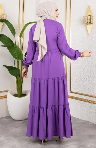 Tassel Detailed Dress 0229-01 Lilac 0229-01