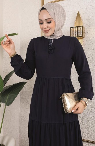 فستان أزرق كحلي 0229-04
