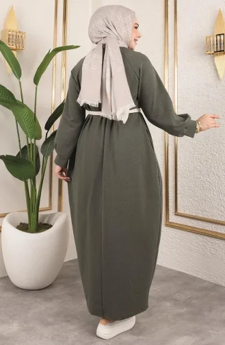 فستان رياضي بنموذج بالون 0264-03 كاكي 0264-03