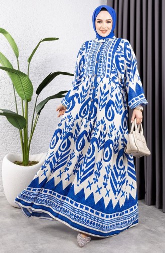 فستان نيلي 7105-01