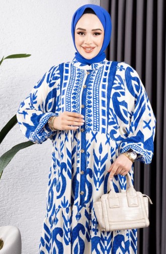 فستان نيلي 7105-01
