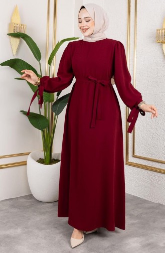 فستان أحمر كلاريت 7121-02