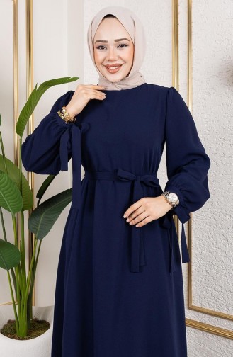فستان أزرق كحلي 7121-04