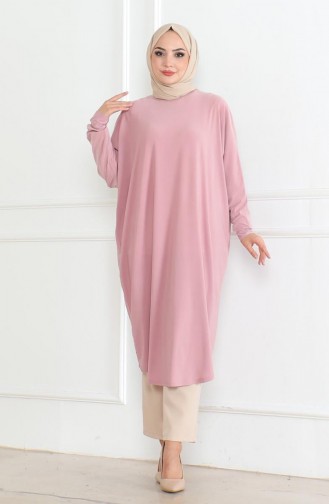 Yarasa Kol Salaş Tunik 2044-03 Pudra