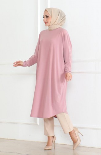 Yarasa Kol Salaş Tunik 2044-03 Pudra