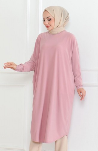 Yarasa Kol Salaş Tunik 2044-03 Pudra