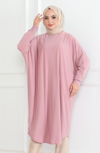 Yarasa Kol Salaş Tunik 2044-03 Pudra