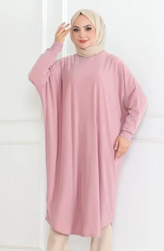 Vleermuismouw Losse Tuniek 2044-03 Poeder 2044-03