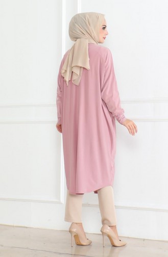 Yarasa Kol Salaş Tunik 2044-03 Pudra