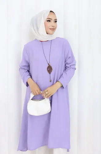 Crêpe Stof Casual Tuniek 1011-02 Lila 1011-02