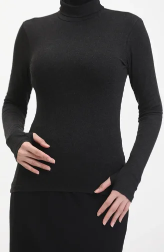 Balıkçı Yaka Body 5030-01 Siyah