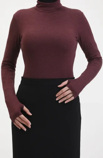 Balıkçı Yaka Body 5030-02 Bordo