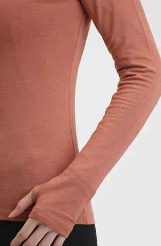 Balıkçı Yaka Body 5030-04 Soğan Kabuğu