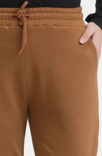Dreifädige Jogginghose Aus Gekämmter Baumwolle 5033-09 Milchkaffee 5033-09