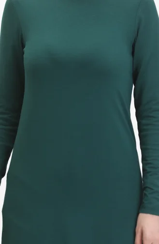 Viscose Lange Tuniek 5026-02 Smaragdgroen 5026-02