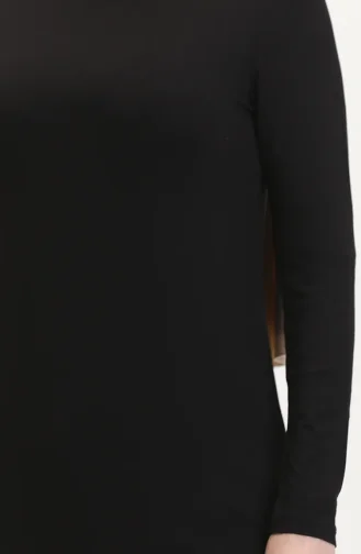Viscose Lange Tuniek 5026-04 Zwart 5026-04