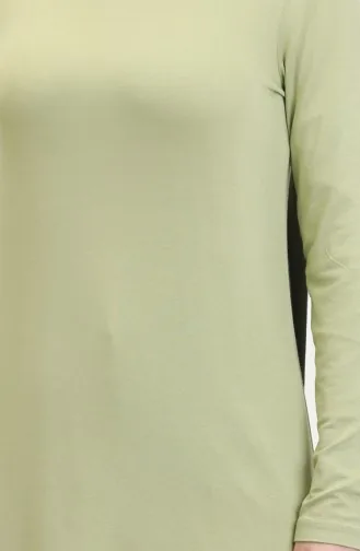 تونيك طويل من الفيسكوز 5026-07 أخضر 5026-07