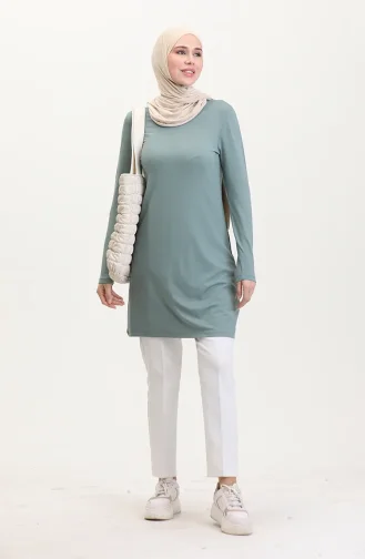Viscose Lange Tuniek 5026-11 Amandelgroen 5026-11