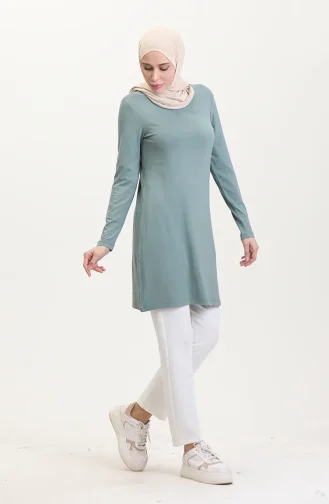 Viscose Lange Tuniek 5026-11 Amandelgroen 5026-11