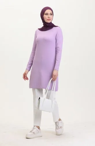 Tunique Longue En Viscose 5026-12 Lilas 5026-12