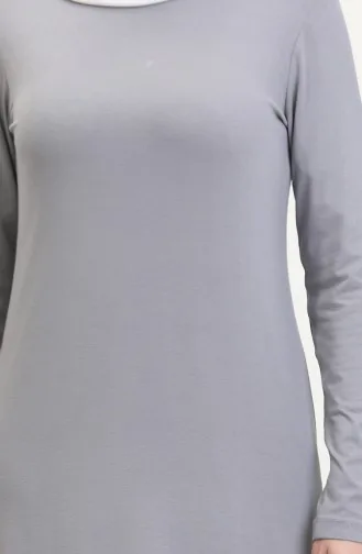 تونيك طويل من الفيسكوز 5026-13 رمادي 5026-13