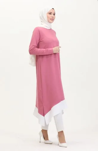 Garnierte Tunika 5029-01 Staubrosa 5029-01